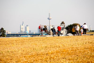 Frankfurt Skyline in the Background