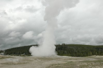 Old Faithful (Cloudy and Steam)