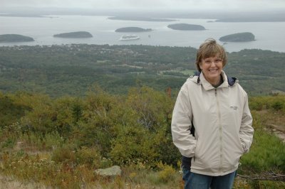 Cadillac mountain above Bar Harbor