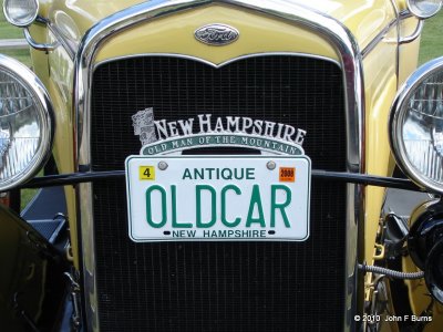1931 Ford  Model A License Plate
