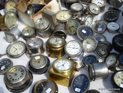 Early automobile clocks in the Flea  Market