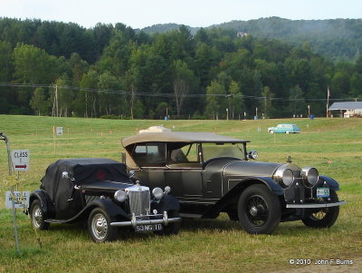 1953 MG TD & 1918 Locomobile Sportif