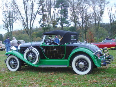 1930 Willys-Knight Great Six Plaid Side Roadster