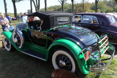 1930 Willys-Knight Great Six Plaid Side Roadster