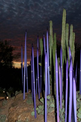 Chihuly Glass at Sunset