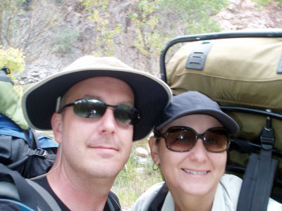 Leaving Bright Angel Campground