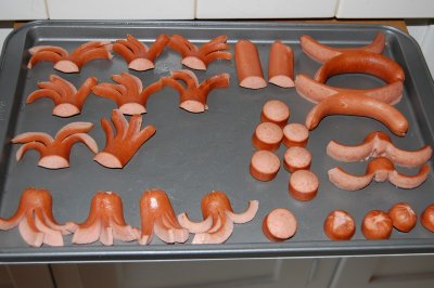 hot dog art parts