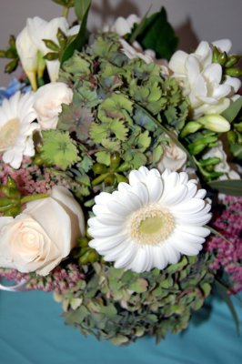 bridesmaid bouquet (roses & hydrangea)
