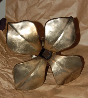 Patrick's welded bridal flower container