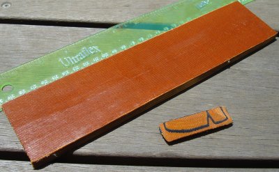#75 Burnt Orange & Black Canvas