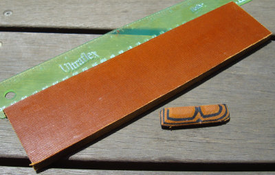 #73 Burnt Orange & Black Canvas