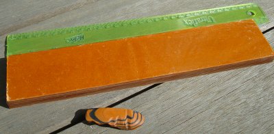 #99 Orangish Paper & Black Canvas...