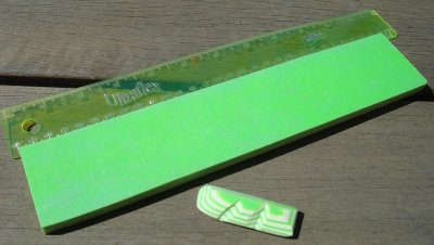 #101 UV reactive Green & Off White Paper