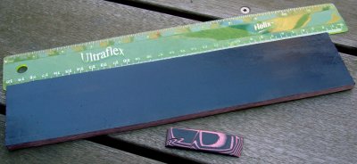 #140 Black Textile and Pink Paper