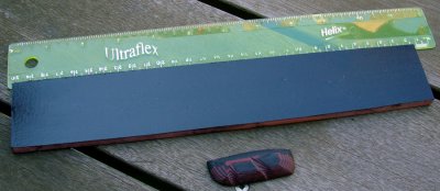 #143 Black Textile & Burgundy Paper