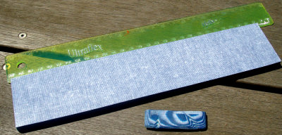 #137 Textile Canvas & Blue Paper