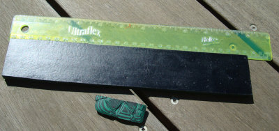 #146 Black Textile & Green Paper