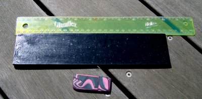 #149 Black Textile & Pink Paper