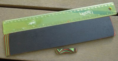 #161 Black Textile, UV Reactive Green Paper and Orange Paper