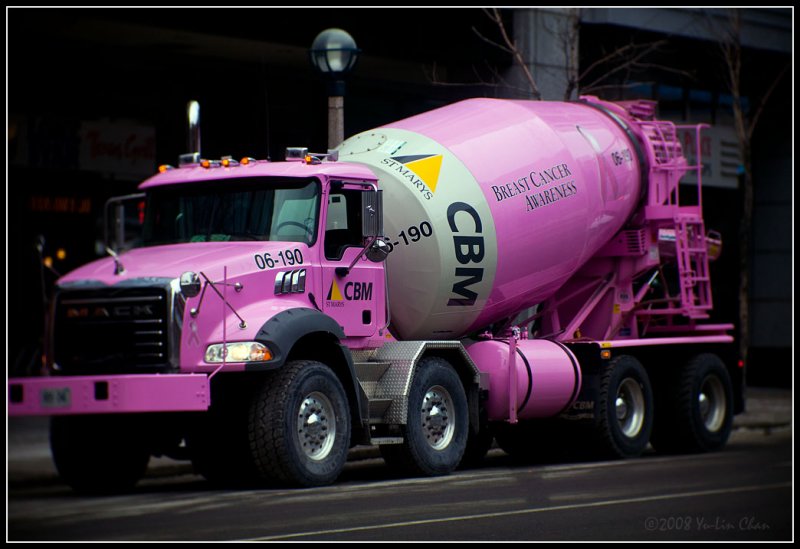 Pink Cement Truck