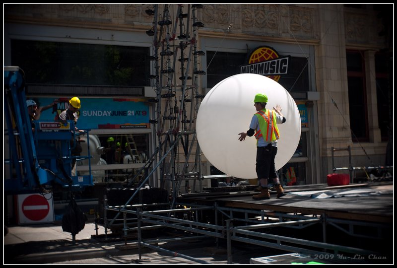 Giant white ball