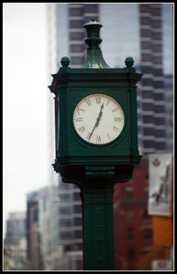 Clock outside Union Station