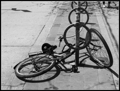 Injured Bicyle on Queen & Soho