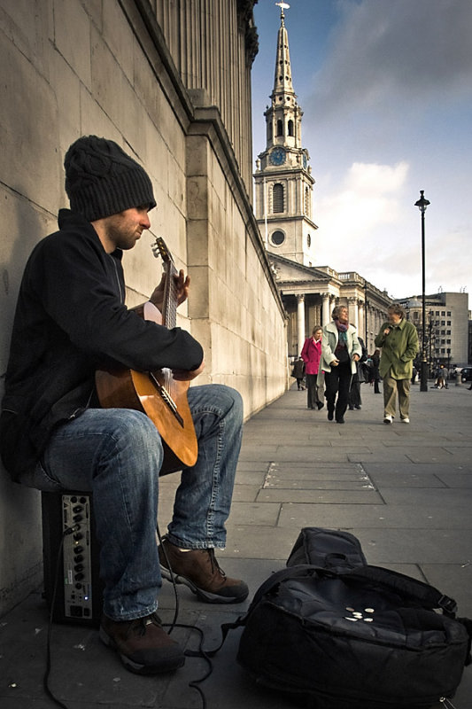 The busker