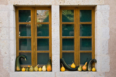 26 Sep... Gourds on the windowsill