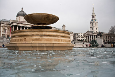 Icy fountain