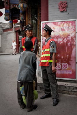 On the street corner