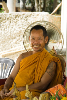 Smiling monk