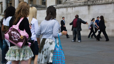 Dancing on the street