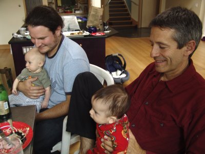 Dave and Christopher and Babies 2.JPG