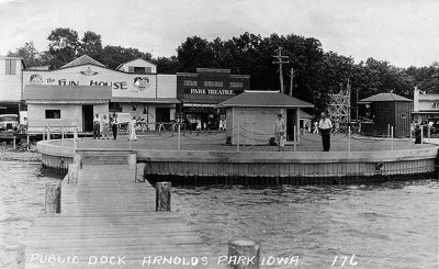 Arnolds Park Dock 1920
