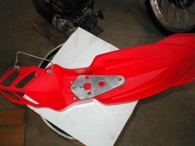 Added Front Fender Brace For added Weight of 2 Tubes-Bottom Side