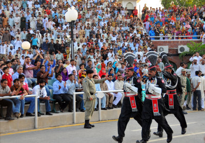 Wagha - Border closing ceremony