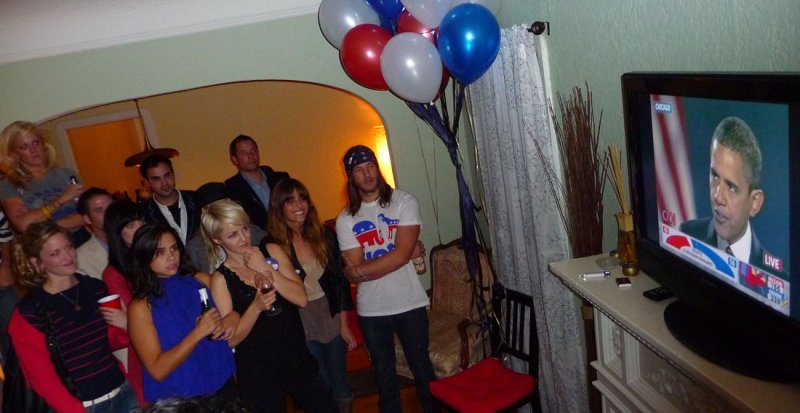 Obama Victory Party - Los Angeles, California, USA