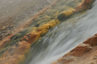 Hot Creek Flows from Excelsior Geyser, Yellowstone