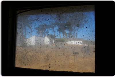 Looking Out the Window of the Milking Barn at Pierce Ranch, Pt. Reyes