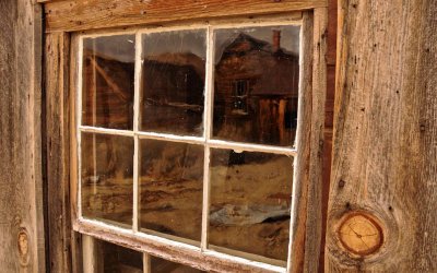 Reflections at the Window in Bodie