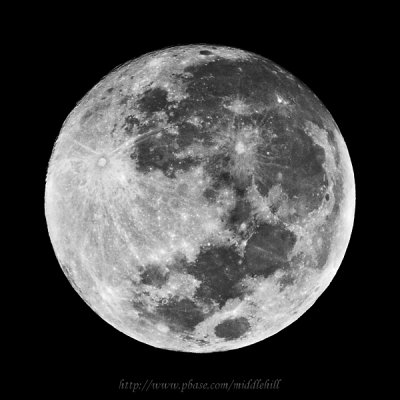 The biggest moon on 11.1.2009 ³Ì¤jªº¤ë«G