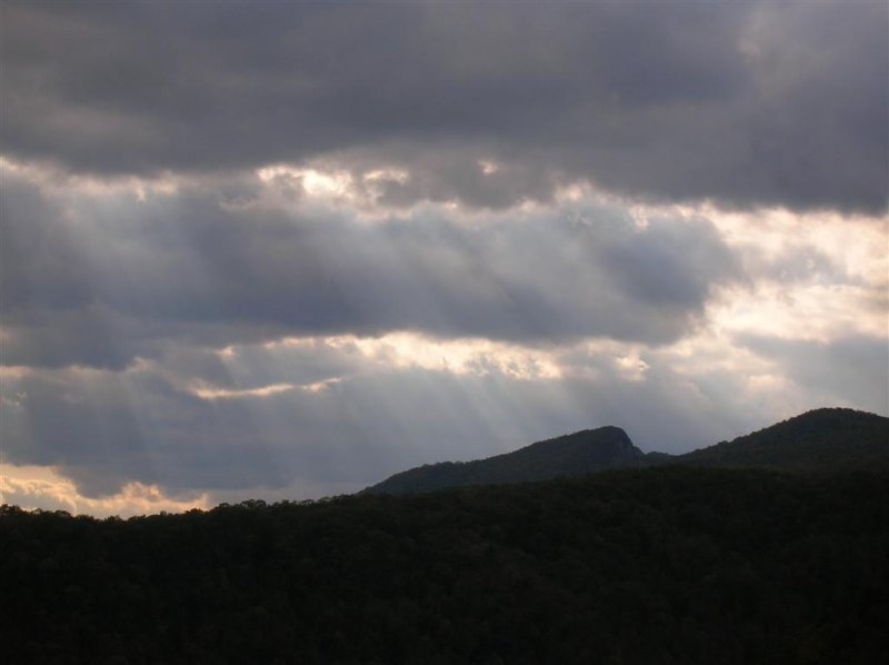 God-light on Skeggs Gap