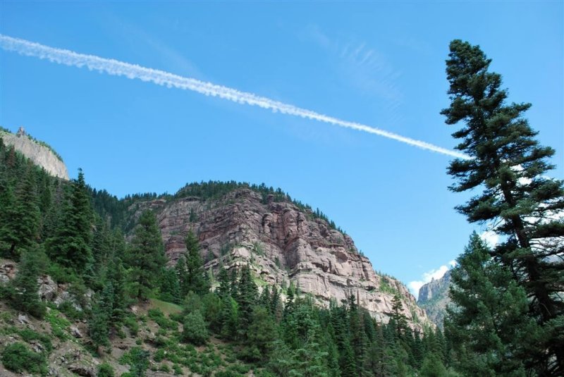 Jet Stream on Blue Sky