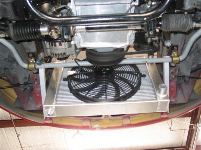 radiator and fan mount