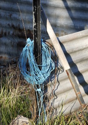 Baling twine, which has many and varied uses about the place.