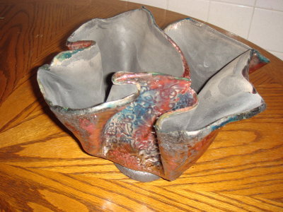 Artsy Raku Vase