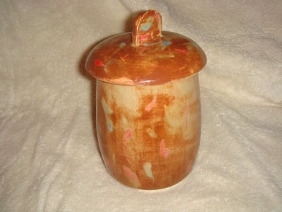 Lidded Jar - with ceramic knob