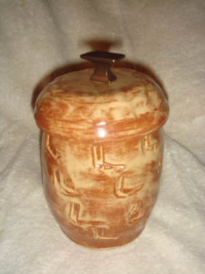 Jar with store bought knob