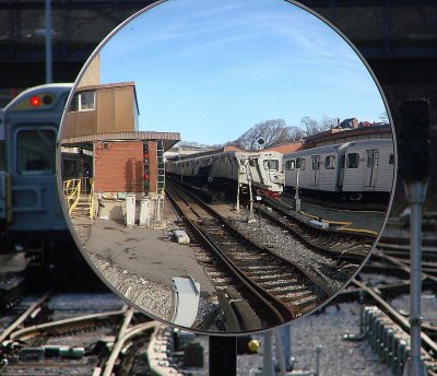 hm  Mirror in Subway Holding Yard